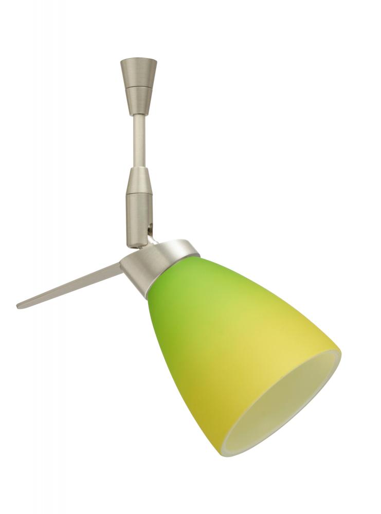 Besa Spotlight Andi Satin Nickel Bicolor Green/Yellow 1x35W Halogen Mr11