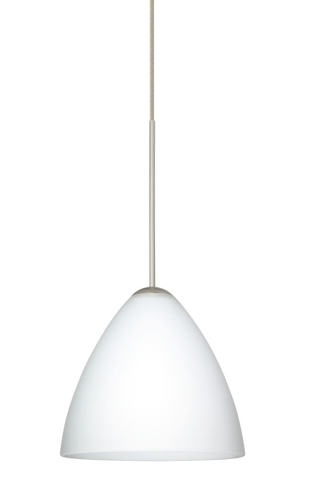 Besa Pendant For Multport Canopy Mia Satin Nickel Opal Matte 1x5W LED