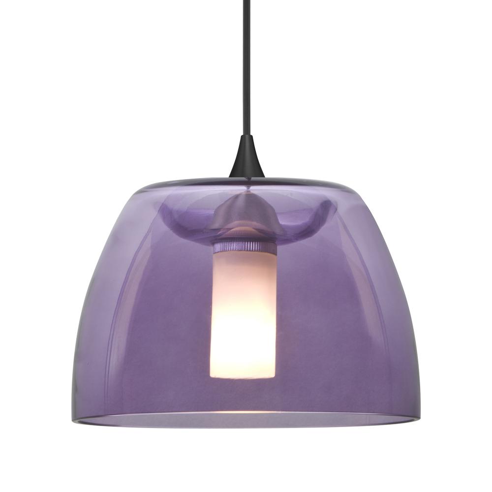 Besa Spur Pendant, Plum, Black Finish, 1x35W MAX GY6.35 Base