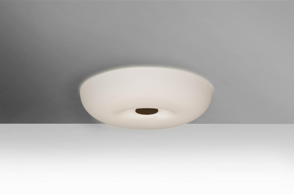 Besa, Nimbus 10 Ceiling, Opal Matte, Bronze, 1x23W LED