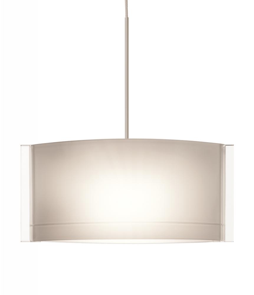 Besa Jodi Pendant 1xp Opal Glossy Satin Nickel 1x50W Halogen