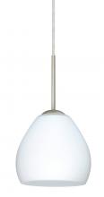 Besa Lighting 1BC-412207-SN - Besa Bolla Pendant Satin Nickel Opal Matte 1x50W Candelabra