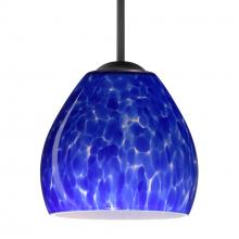 Besa Lighting 1BC-412286-BK - Besa Bolla Pendant Black Blue Cloud 1x50W MAX E12 Base