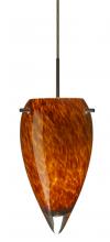 Besa Lighting 1JC-412518-LED-BR - Besa Juli LED Pendant Amber Cloud Bronze 1x9W LED