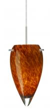 Besa Lighting 1JC-412518-LED-SN - Besa Juli LED Pendant Amber Cloud Satin Nickel 1x9W LED