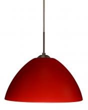 Besa Lighting 1JC-420131-BR - Besa Tessa Pendant Bronze Red Matte 1x75W Medium Base