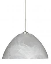 Besa Lighting 1JC-420152-SN - Besa Tessa Pendant Satin Nickel Marble 1x75W Medium Base