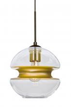 Besa Lighting 1JC-HULA8GD-EDIL-BR - Besa Hula 8 Cord Pendant