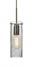 Besa Lighting 1JC-JUNI10CL-EDIL-BR-L - Besa, Juni 10 Cord Pendant, Clear Bubble, Bronze, 1x4W LED Filament, 15Ft. Cord