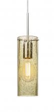 Besa Lighting 1JC-JUNI10GD-EDIL-SN-L - Besa, Juni 10 Cord Pendant, Gold Bubble, Satin Nickel, 1x4W LED Filament, 15Ft. Cord