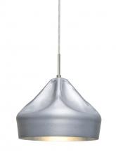 Besa Lighting 1JC-LOTUS-LED-SN - Besa Lotus Pendant, Satin Nickel Finish, 1x9W LED