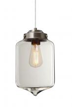 Besa Lighting 1JC-OLINCL-EDIL-SN - Besa Olin Pendant Satin Nickel Clear 1x4W LED Filament