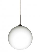 Besa Lighting 1JT-COCO1007-BR - Besa Coco 10 Pendant, Opal Matte, Bronze Finish, 1x60W Medium Base