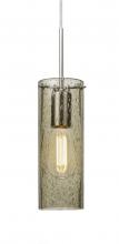 Besa Lighting 1JT-JUNI10LT-EDIL-SN-L - Besa, Juni 10 Cord Pendant, Latte Bubble, Satin Nickel, 1x4W LED Filament, 15Ft. Cord