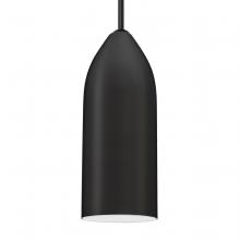 Besa Lighting 1JT-LINDWH-BK - Besa, Lindy Cord Pendant, White, Satin Nickel Finish, 1x60W MAX E26 Base