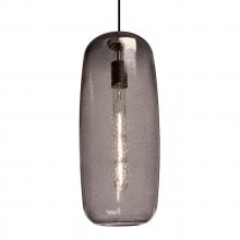 Besa Lighting 1JT-PINOT18SM-BK - Besa, Pinot 18 Cord Pendant, Smoke Bubble, Black FInish 1x60W Incandescent