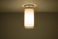 Besa Lighting 1KM-G00607-SN - Besa Ceiling Pahu 8 Satin Nickel Transparent Armagnac/Opal 1x100W Medium Base