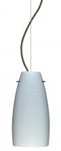 Besa Lighting 1KX-1512KR-BR-L - Besa Tao 10 Cable Pendant Chalk Bronze 1x75W Medium Base, 15Ft. Cord