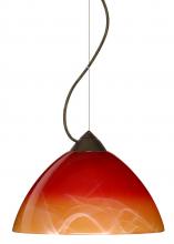 Besa Lighting 1KX-4201SL-LED-BR - Besa Tessa Pendant Solare Bronze 1x9W LED