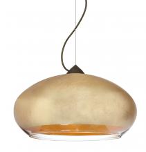 Besa Lighting 1KX-4345GF-LED-BR - Besa Brio 14 Cable Pendant Bronze Gold Foil 1x9W LED