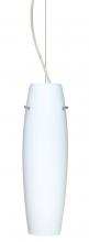 Besa Lighting 1KX-489707-LED-SN - Besa Suzi 14 Pendant Opal Matte Satin Nickel 1x9W LED