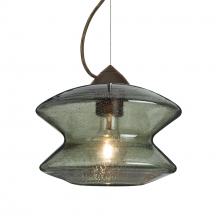 Besa Lighting 1KX-ZENMS-BR-L - Besa, Zen Cable Pendant , Moss Bubble, Bronze Finish, 1x60W Medium Base, 15Ft. Cord