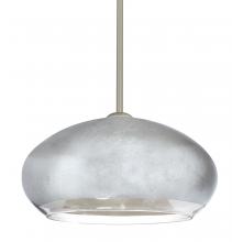 Besa Lighting 1TT-4345SF-SN - Besa Brio 14 Stem Pendant Satin Nickel Silver Foil 1x75W Medium Base