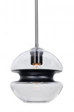 Besa Lighting 1TT-HULA8BK-SN - Besa Hula 8 Stem Pendant