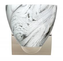 Besa Lighting 1WZ-7572MG-CR - Besa Wall Sasha Chrome Marble Grigio 1x75W Medium Base