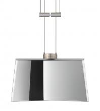 Besa Lighting 1XA-6773MR-SN - Besa Groove Pendant Mirror-Frost Satin Nickel 1x50W Halogen