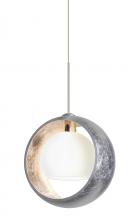 Besa Lighting 1XC-4293SS-SN - Besa Pendant Pogo Satin Nickel Silver/Inner Silver 1x35W Halogen