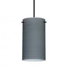 Besa Lighting 1XC-4404TN-LED-BK - Besa Stilo 7 Pendant Titan Black 1x5W LED