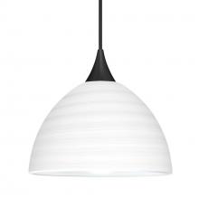 Besa Lighting 1XC-4679KR-BK - Besa Pendant Brella, Black Finish, Chalk 1x50W MAX GY6.35 Base