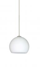 Besa Lighting 1XC-565807-SN - Besa Pendant Palla 5 Satin Nickel Opal Matte 1x50W Halogen