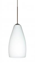 Besa Lighting 1XC-719807-BR-L - Besa Pendant Karli Bronze Opal Matte 1x50W Halogen, 15Ft. Cord