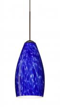 Besa Lighting 1XC-719886-LED-BR-L - Besa Pendant Karli Bronze Blue Cloud 1x5W LED, 15Ft. Cord