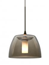 Besa Lighting 1XC-SPURSM-BR - Besa Spur Cord Pendant, Smoke, Bronze Finish, 1x35W Halogen