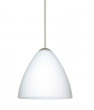 Besa Lighting 1XT-177907-SN - Besa Pendant Mia Satin Nickel Opal Matte 1x50W Halogen