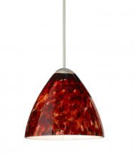 Besa Lighting 1XT-177941-SN - Besa Pendant Mia Satin Nickel Garnet 1x50W Halogen