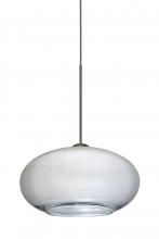 Besa Lighting 1XT-2492SF-LED-BR - Besa Pendant Brio 7 Bronze Silver Foil 1x6W LED