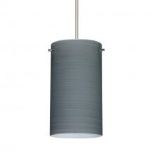 Besa Lighting 1XT-4404TN-SN-DIM010 - Besa Stilo 7 Pendant Satin Nickel Titan 1x50W Halogen, 0-10V Dimming