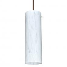 Besa Lighting 1XT-493019-BR-DIM010 - Besa Copa Pendant, Carrera, Bronze, 1x50W Halogen, 0-10V Dimming