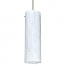 Besa Lighting 1XT-493019-SN-DIM010 - Besa Copa Pendant, Carrera, Satin Nickel, 1x50W Halogen, 0-10V Dimming