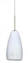 Besa Lighting 1BT-150919-MED-SN - Besa Chrissy Pendant Satin Nickel Carrera 1x50W B10 Med