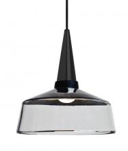 Besa Lighting 1JC-BARON10BK-BK - Baron 10 Cord Pendant, Black/Clear, Black Finish, 1x60W Medium base