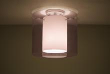 Besa Lighting 1KM-A18407-LED-SN - Besa Ceiling Pahu 12 Satin Nickel Transparent Amethyst/Opal 1x11W LED