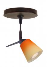 Besa Lighting 1SP-5042OP-BR - Besa Spotlight Canto 3 Bronze Bicolor Orange/Pina 1x35W Halogen Mr11