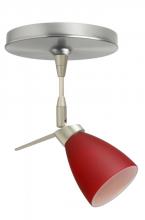 Besa Lighting 1SP-504431-SN - Besa Spotlight Andi Satin Nickel Red Matte 1x35W Halogen Mr11