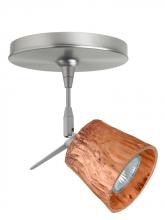 Besa Lighting 1SP-5145CF-SN - Besa Spotlight Nico 3 Satin Nickel Stone Copper Foil 1x50W Halogen Mr16