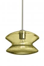 Besa Lighting 1TT-ZENGD-SN - Besa, Zen Stem Pendant , Gold Bubble, Satin Nickel Finish, 1x60W Medium Base